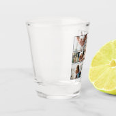 世界で最も偉大な母の家族の子ども7写真コラージュ ショットグラス (左)