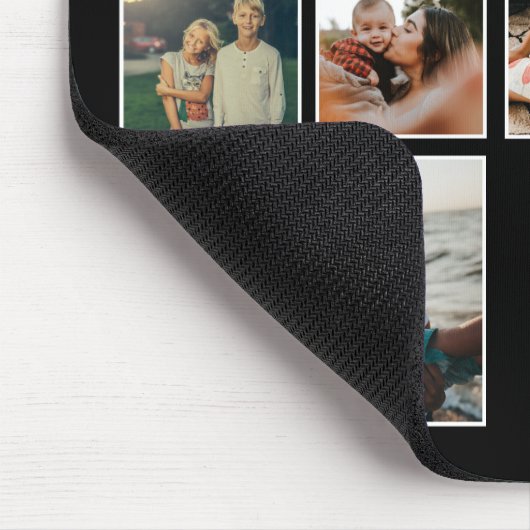 世界で最も偉大な母の家族の子ども7写真コラージュ マウスパッド (コーナー)