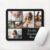 世界で最も偉大な母の家族の子ども7写真コラージュ マウスパッド (マウス)