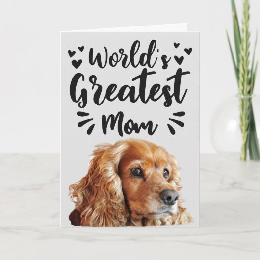 世界で最も偉大な母の幸せな母の日 サンキューカード (正面)