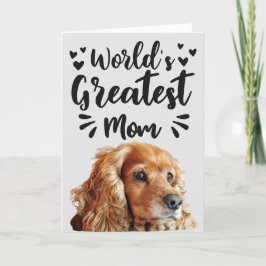 世界で最も偉大な母の幸せな母の日 サンキューカード