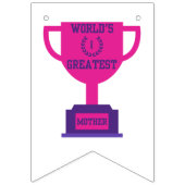 世界で最も偉大な母の日のバンティングのバナー バンティングフラッグ (第1の旗)