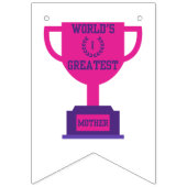 世界で最も偉大な母の日のバンティングバナー バンティングフラッグ (第2の旗)