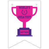 世界で最も偉大な母の日のバンティング バナー (第3の旗)