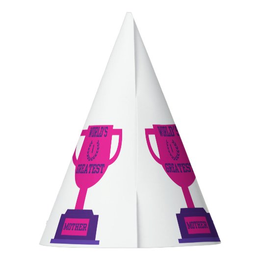 世界で最も偉大な母の日パーティー帽子 パーティーハット (裏面)