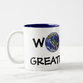 世界で最も偉大な母マグカップ ツートーンマグカップ (左)