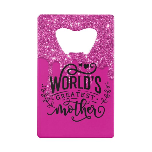 世界で最も偉大な母親 クレジットカード栓抜き (正面)