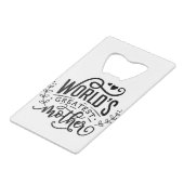 世界で最も偉大な母親 クレジットカード栓抜き (裏面アングル)