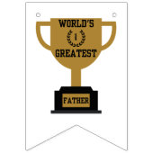 世界で最も偉大な父の日のバンティングバナー バンティングフラッグ (第1の旗)