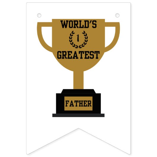 世界で最も偉大な父の日のバンテイングバナー バンティングフラッグ (第1の旗)