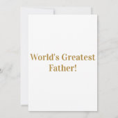 世界で最も偉大な父の日の招待状 招待状 (裏面)
