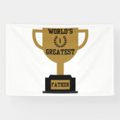 世界で最も偉大な父の日の4x6ビニールバナー 横断幕 (横)