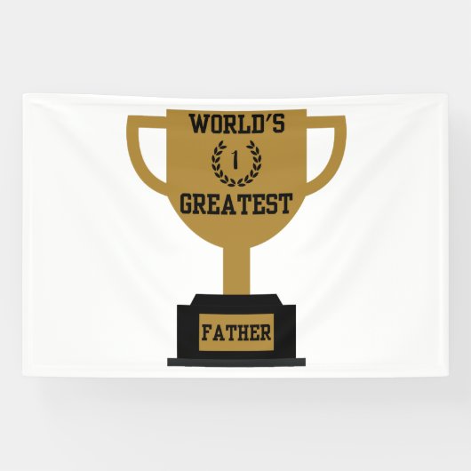 世界で最も偉大な父の日の4x6ビニールバナー 横断幕 (横)