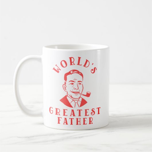 世界で最も偉大な父 ヴィンテージマグ コーヒーマグカップ (左)