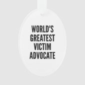 世界で最も偉大な犠牲者の支持者 オーナメント (正面)