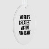 世界で最も偉大な犠牲者の支持者 オーナメント (正面)