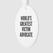 世界で最も偉大な犠牲者の支持者 オーナメント (正面)