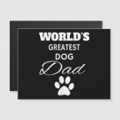 世界で最も偉大な犬のパパTシャツ、愛犬 (正面/裏面)