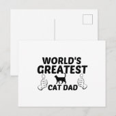 世界で最も偉大な猫パパ ポストカード (正面/裏面)