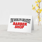 世界で最も偉大な理容師ショップ カード (黄色い花)