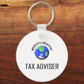 世界で最も偉大な税務アドバイザー キーホルダー (正面)