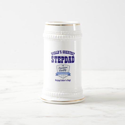 世界で最も偉大な継父 – Faters Day Gift ビールジョッキ (中央)