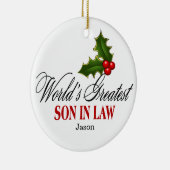 世界で最も偉大な義理の息子 セラミックオーナメント (右)