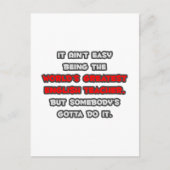 世界で最も偉大な英語教師のジョーク ポストカード (正面)