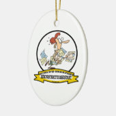 世界で最も偉大な行政補助女性 セラミックオーナメント (左)