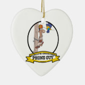 世界で最も偉大な電話男漫画 セラミックオーナメント (右)