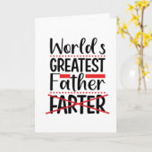 世界で最も偉大な面白いパパ カード (黄色い花)