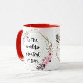 世界で最も偉大なMOMフローラ・マザーズ・デー マグカップ (正面左)