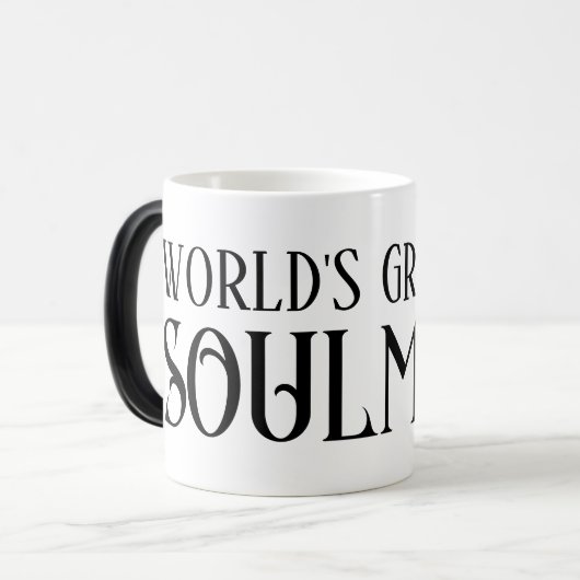 世界で最も偉大なSoulMateコーヒーマグのギフトアイディア モーフィングマグカップ (正面左)