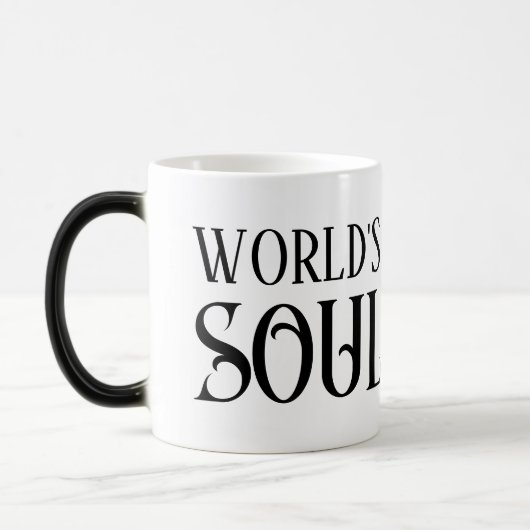 世界で最も偉大なSoulMateコーヒーマグのギフトアイディア モーフィングマグカップ (左)