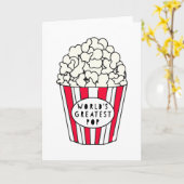 世界で最も偉大ポップ・アートのな – 父の日のカード カード (黄色い花)