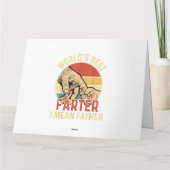 世界で最も優れたおなら名人つまり父の日最高の日ギフト カード (裏面)