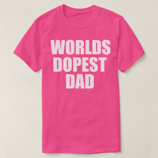 世界で最も優秀なパパ Tシャツ (デザイン正面)