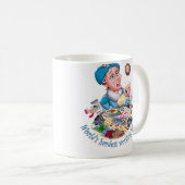 世界で最も勤勉なお母さん コーヒーマグカップ (正面右)