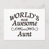 世界で最も叔母素晴らしさん ポストカード (正面)