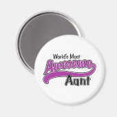 世界で最も叔母素晴らしさん マグネット (正面/裏面)