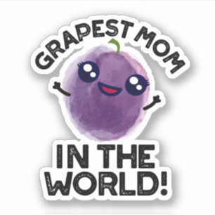 世界で最も取り組むおもしろいママFruit Pun Dark BG シール