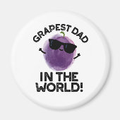 世界で最も取り組むパパフルーツパおもしろいン マグネット (正面)