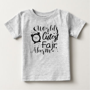 世界で最も可愛いファジュア警報ムスリムおもしろいギフト ベビーTシャツ