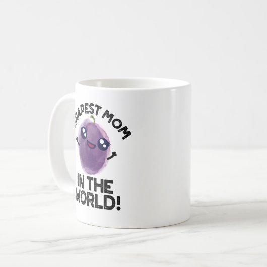 世界で最も名の高いおもしろい母のフルーツパン コーヒーマグカップ (正面左)