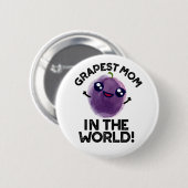 世界で最も名の高いおもしろい母のフルーツパン 缶バッジ (正面&裏面)