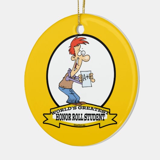 世界で最も名誉の高い転が学生漫画 セラミックオーナメント (左)