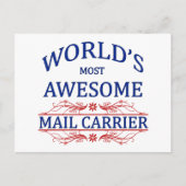 世界で最も多いメール素晴らしキャリア ポストカード (正面)