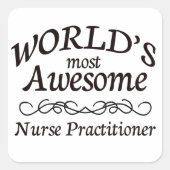 世界で最も多い素晴らしナース医 スクエアシール (正面)