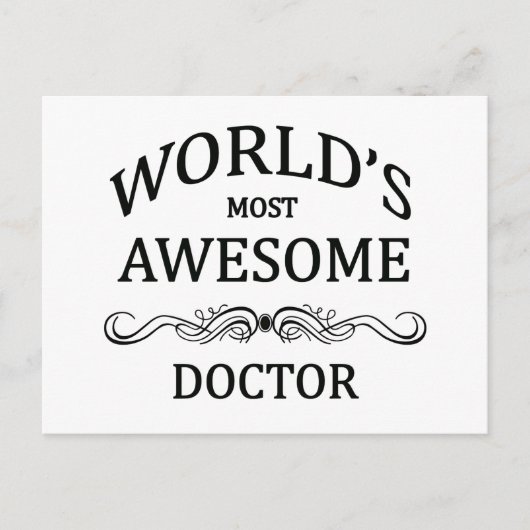 世界で最も多い素晴らし医師 ポストカード (正面)