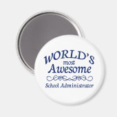 世界で最も多い素晴らし学校管理者 マグネット (正面/裏面)